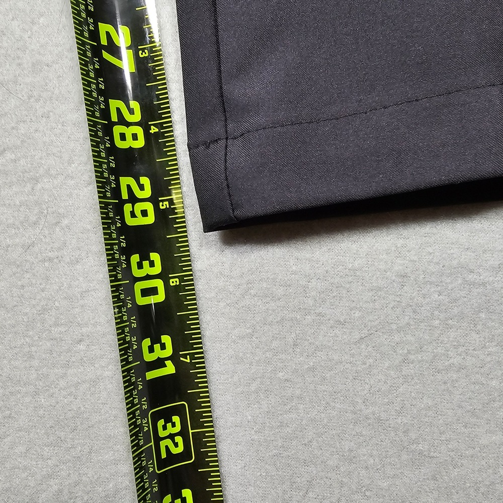 Greg Norman ProTek Golf Pants Black Stretch Flat Front Mens 36x32 Shark Logo - Picture 3 of 9